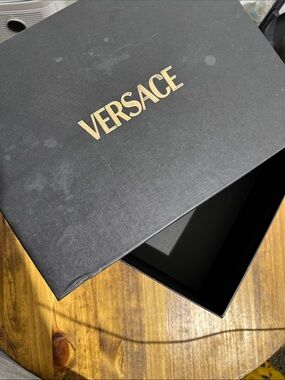 Versace Black Box with Gold Logo